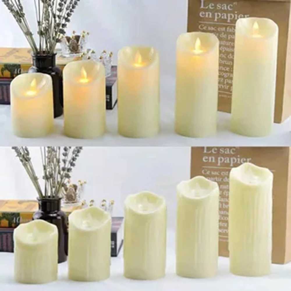 3pcs/set LED Flameless Candles Flickering Light with Remote Control for Christmas Festival Wedding Home Party Decor Lighting W251107