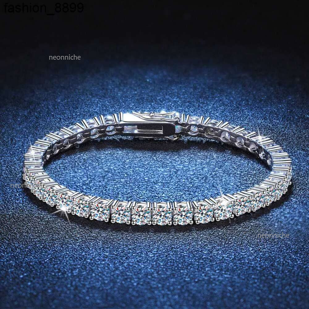 3mm-5mm VVS Dia Tenniss Bracelet for Womens Designer Sterg Sier Lab Grown Moissanite Mosan Dias Tennis Bracelets Jewelry gift