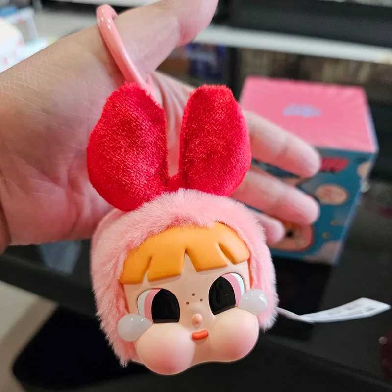 Crybaby Powerpuff Girl Plush Toy Series Kawaii Backpack Pendant Creative Keychain Cartoon Doll Anime Periphery Fun GiftsT250407