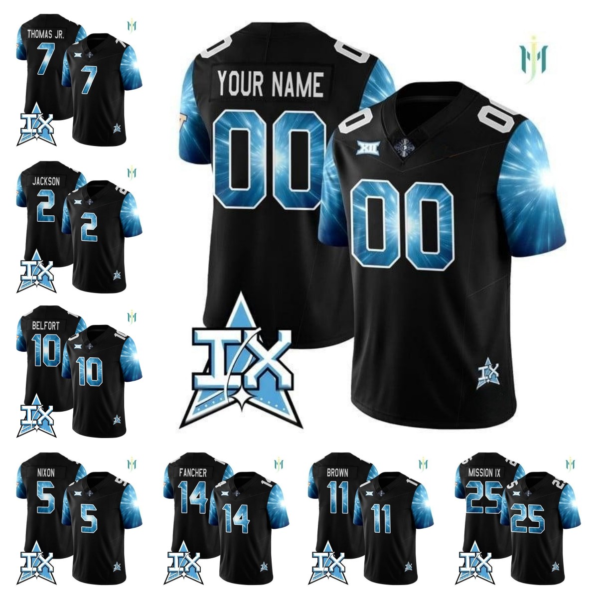 UCF football jersey Jaden Nixon Duane Thomas Jr. Cam Fancher Jacurri Brown Tayven Jackson Davi Belfort 2025 Men's custom football jerseys - all stitched women youth
