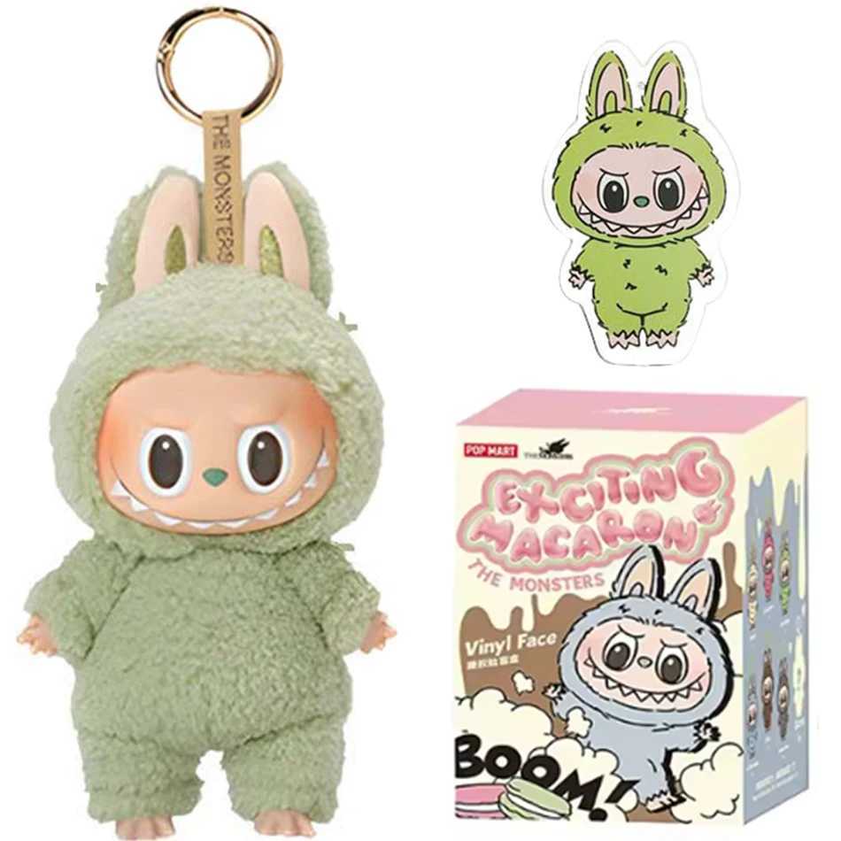 Popmart Labubu blind box monster Lisa Seme heart Macarrr vinyl series trend toy decoration childrens birthday giftT250407