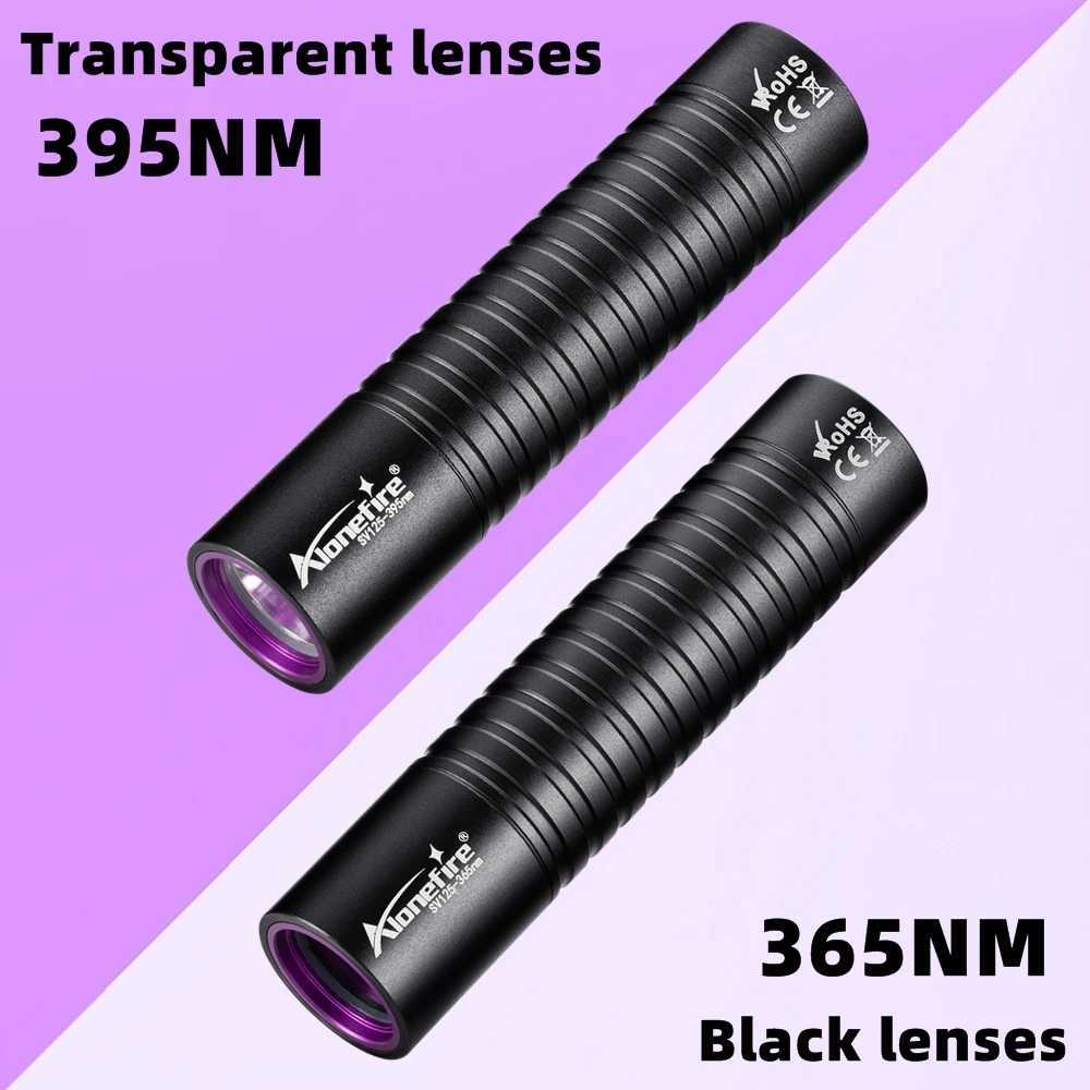 LCD 395nm/365nm UV High light Flashlight USB Rechargeable Resin UV Glue Curing Torch Cat tinea urine Stain Marker Ore Money LampW251106