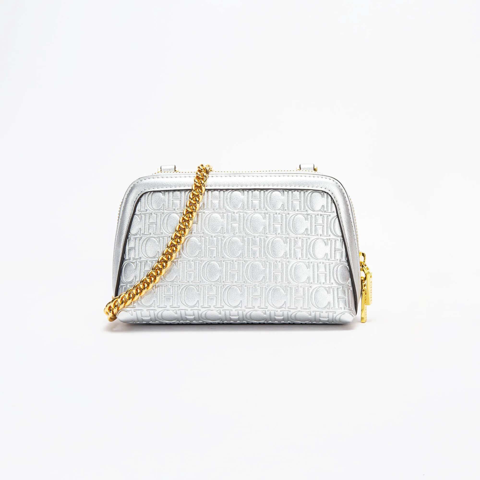 New Fashion Minimalist Women's Shoulder Solid Color Versatile Letter Print Design Exquisite Chain Bag