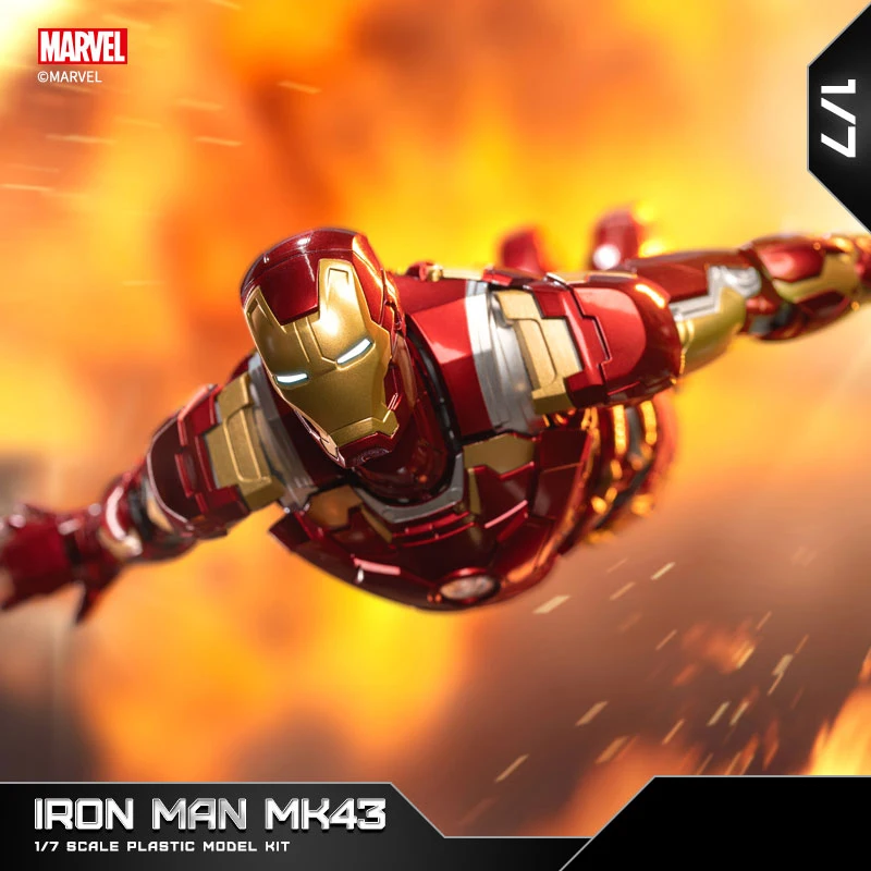 Fondjoy Marvel Iron Man MK43 1/7 Scale LED Model Kit Wholesale - Light-Up Reactor Collectible Action Figure, Bulk Stock for Retailers