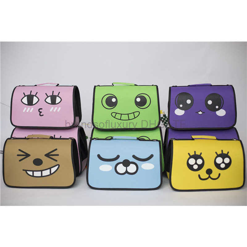 Pet backpack trolley case expression cat bag portable backpack out portable dog bag space capsule ventilation