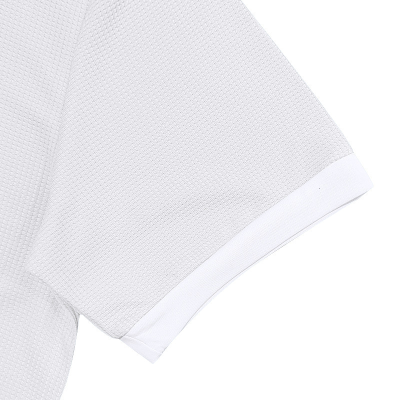2025 summer polo shirt button waffle men's t-shirt sports polo shirt m096