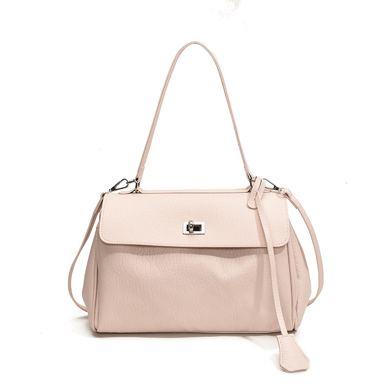 2025S Designer Women S Bag Korean Niche Hand Held Commuting Women S New Trendy Single Shoulder Kelly Large Capacity PU Crossbody Bag