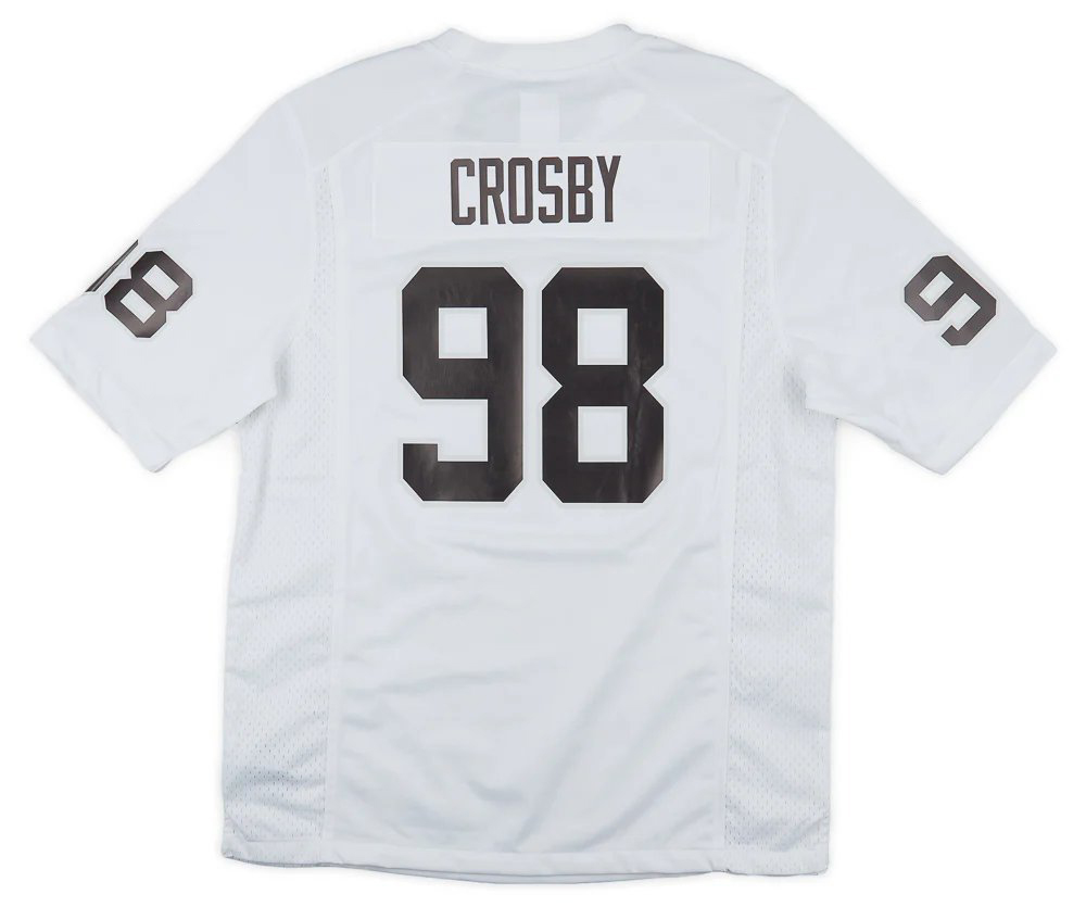 98 Crosby Custom Football Jersey O'Connell Bowers Ridder Abdullah Laube Mattison Jerseys Any Name Number