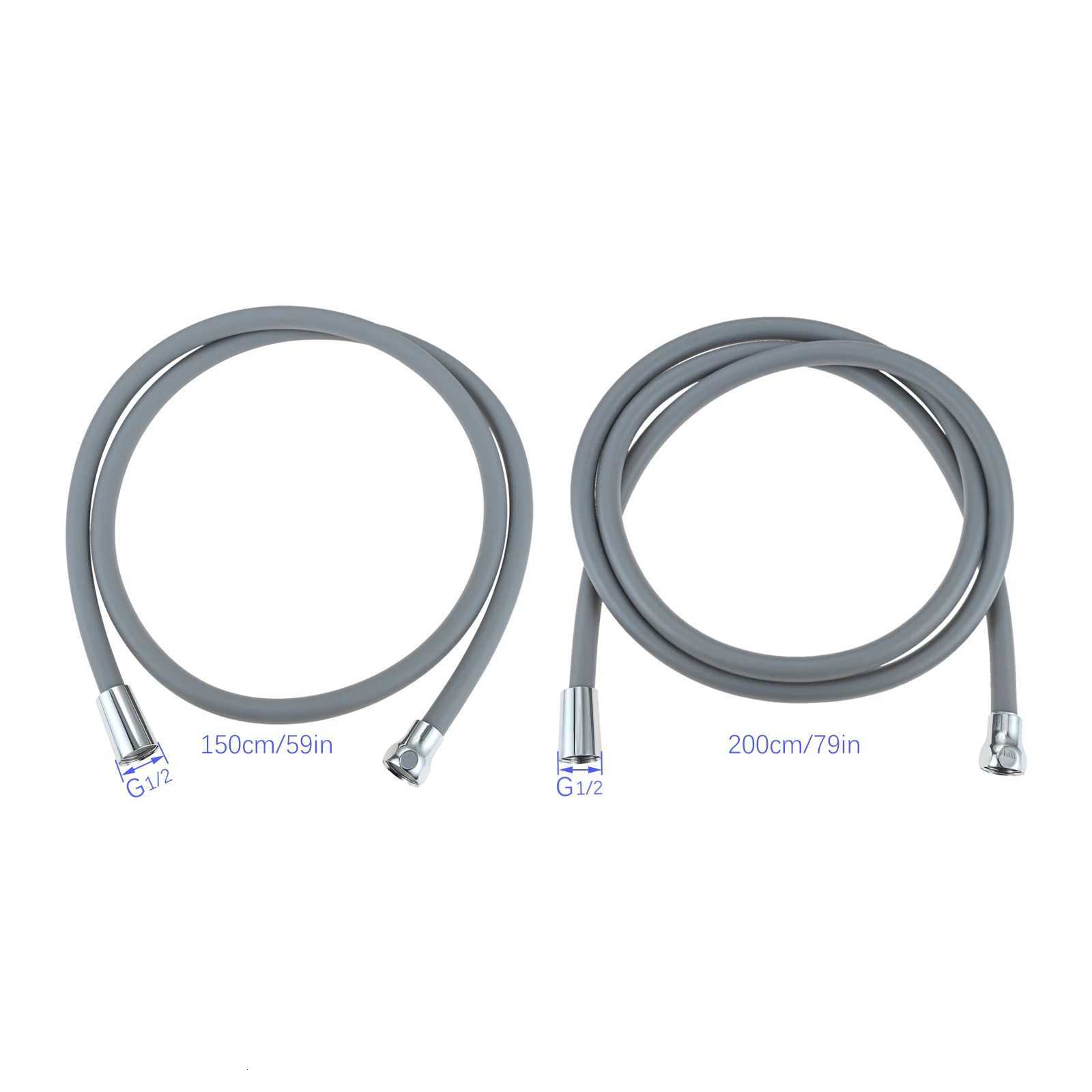 15/2M Universal Handheld Shower Extension Pipe Silicone Shower Hose ible Bathro Bath Taps High Pressure Shower Tube Y251107