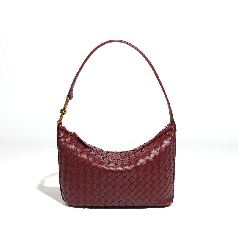 Niche handmade woven fashionable single shoulder crossbody women's simple hand-held lunch box trendy armpit bag, 2025 new casual fashion trend cl