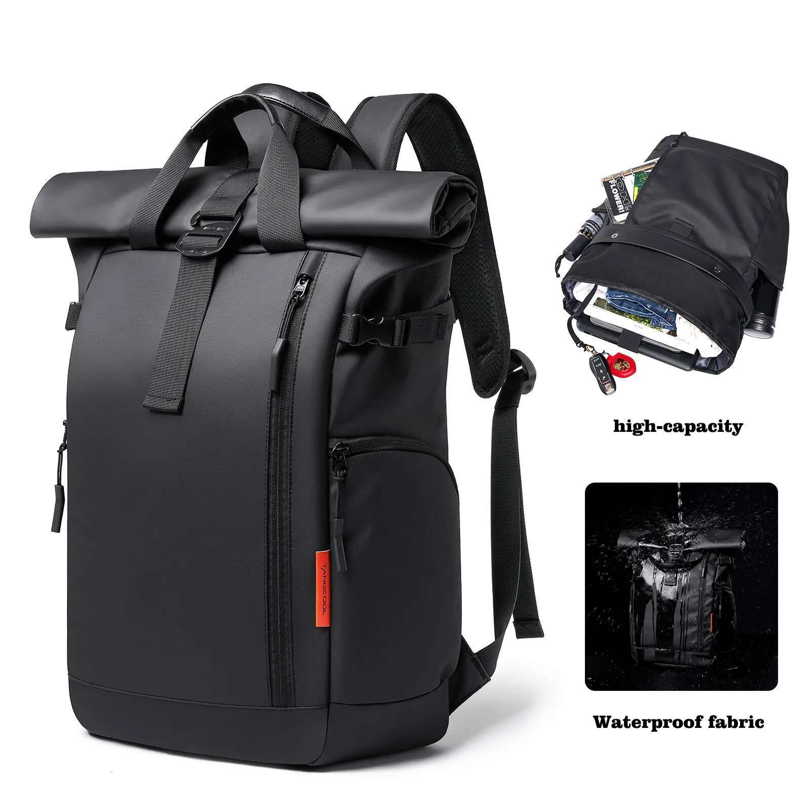 Backpack Men's Fashionable Computer Student Large Capacity Travel Bag Waterproof Oxford Cloth Backpack Men