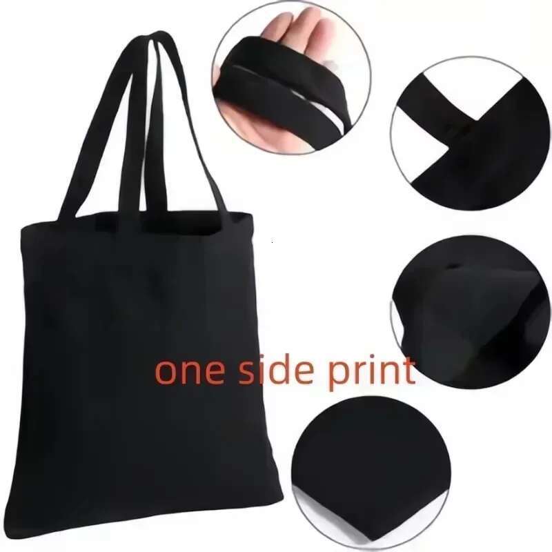 Printed Canvas Cat Tote Haruku Shoulder Shopping Bag Women Cute Kitten-Themed Eco-friendly Handbag