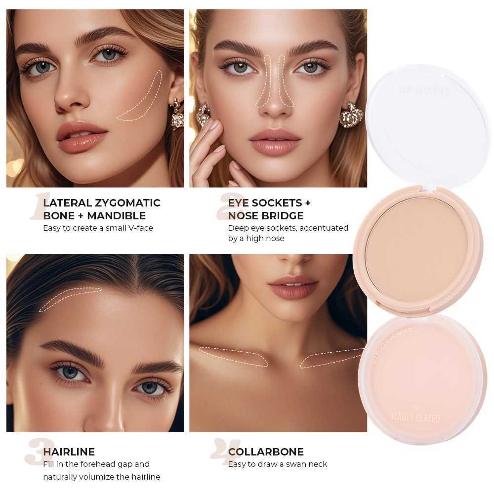 Beautiful glass oil control pressed flour smooth and flawless fine lines and lightweight finishXJ250407