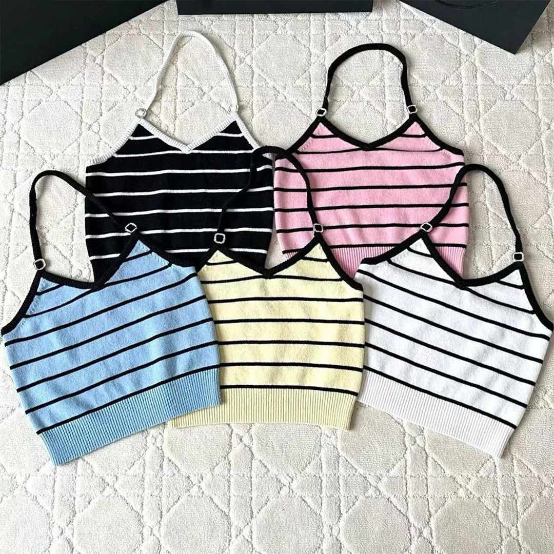 Nigo LP Womens Summer Striped Sleeveless Solid Color Wool Tank Top Ngvp #nigo1353 250407