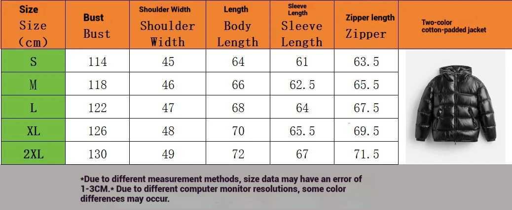 Mens Winter Cotton Jacket Solid Color Cold Proof High End Padded Coat Warm Windproof Streetwear FashionT251107