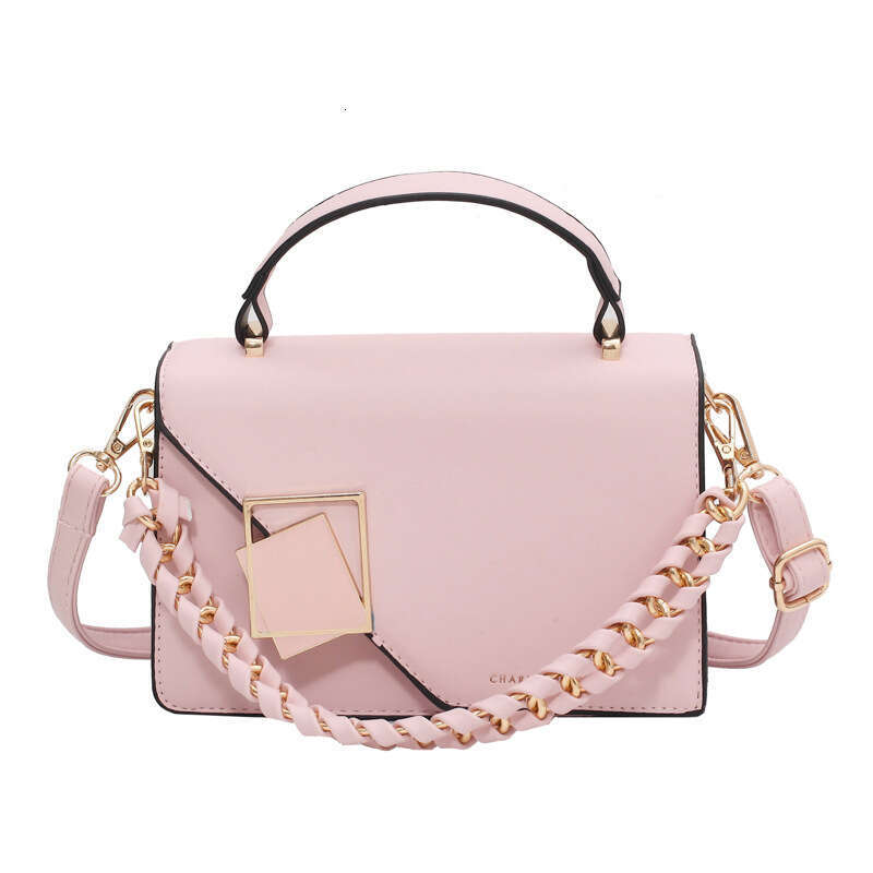 Designer women's 2025 chain shoulder crossbody fashion hand-held small square bag bags temperament versatile new trend ins