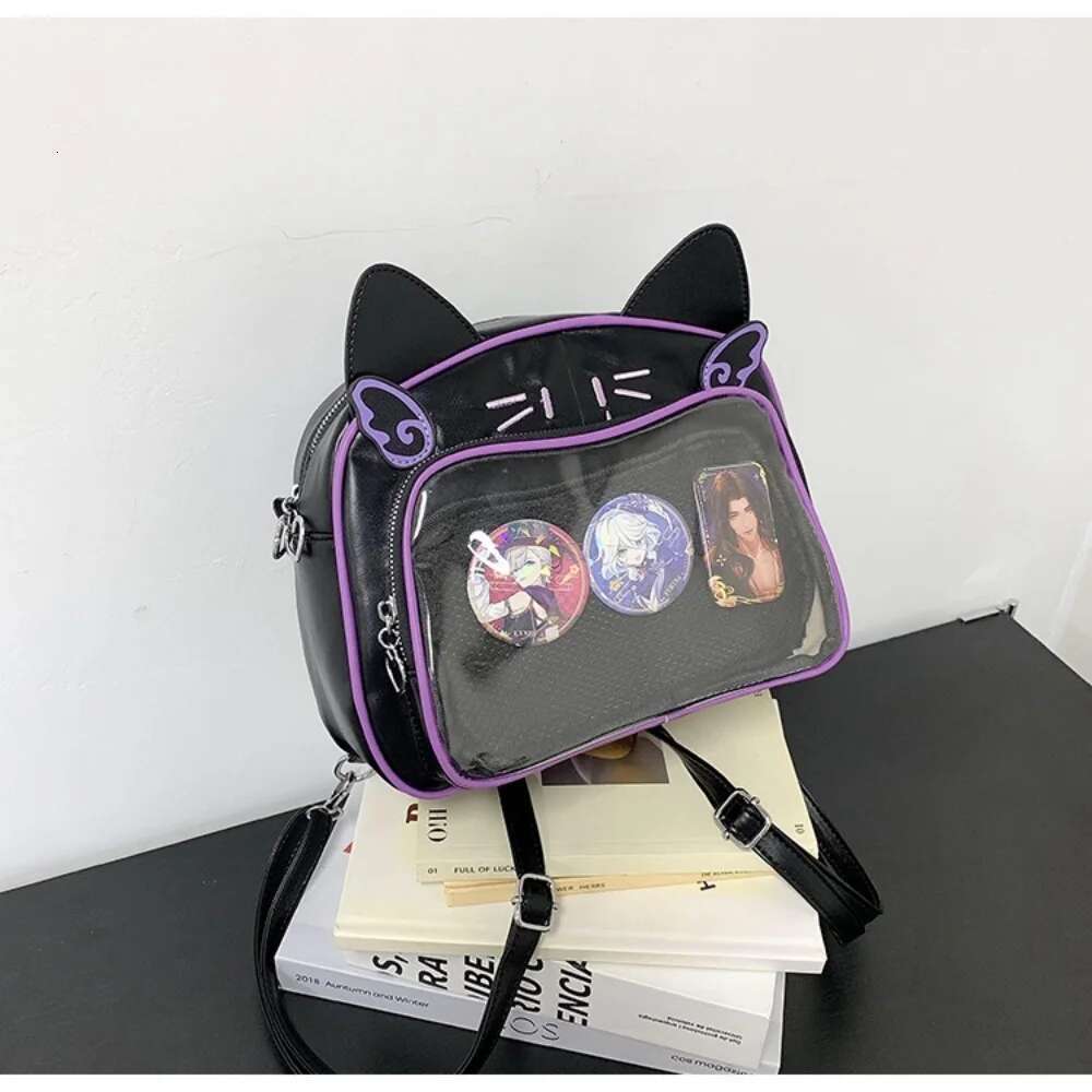Style Kawaii Japanese Y2K Trendy ItaBag Lolita Girl Transparent Pocket Crossbody Women's DIY Display Shoulder Bag Cute Tote