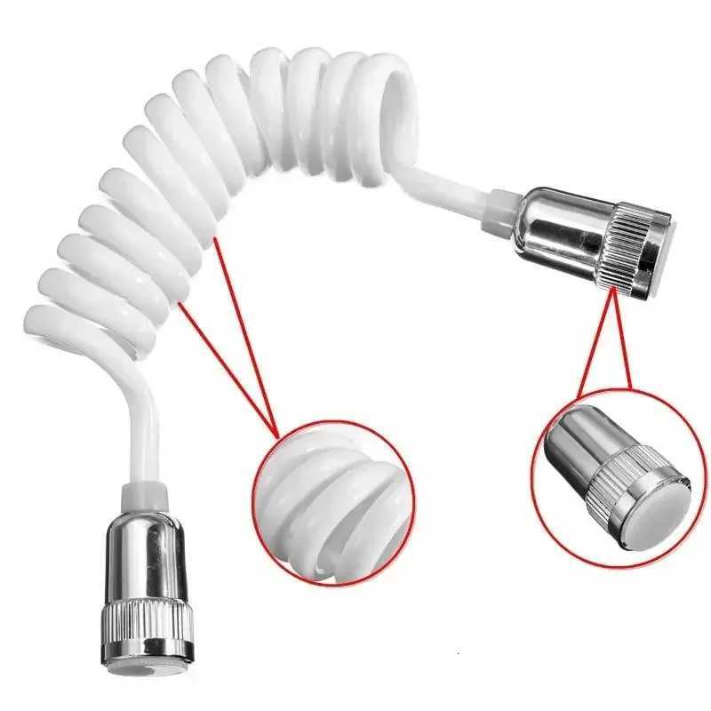 15/2m ABS Telephone Line Style Spring ible Shower Hose Water Plumbing Toilet Bidet Sprayer Gun Connect Pipe Y251107