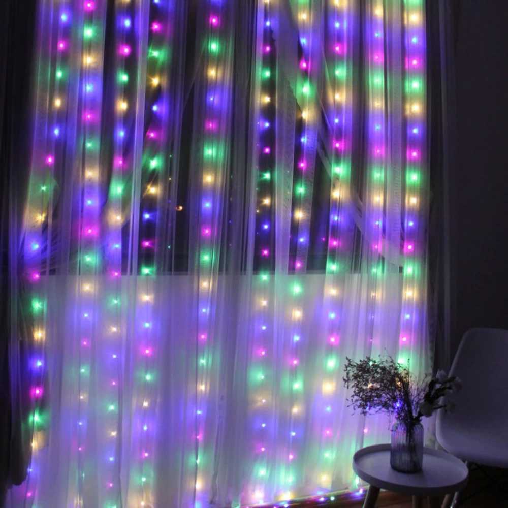 3Mx1M/2M/3M Battery LED String Lights USB Fairy Lights Garland For New Year Wedding Party Christmas Home Curtain Decoration W251107
