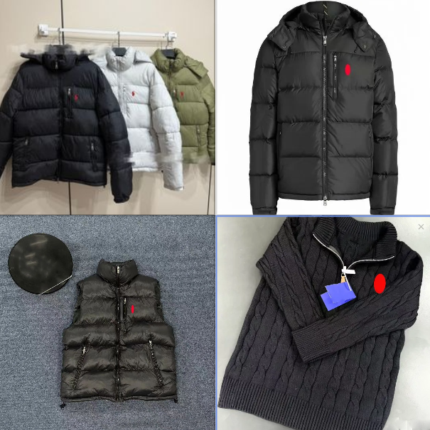 Designer Men's Autumn/Winter Cotton Jacket Embroidered Pattern Unisex Hooded Thick Warm Coat