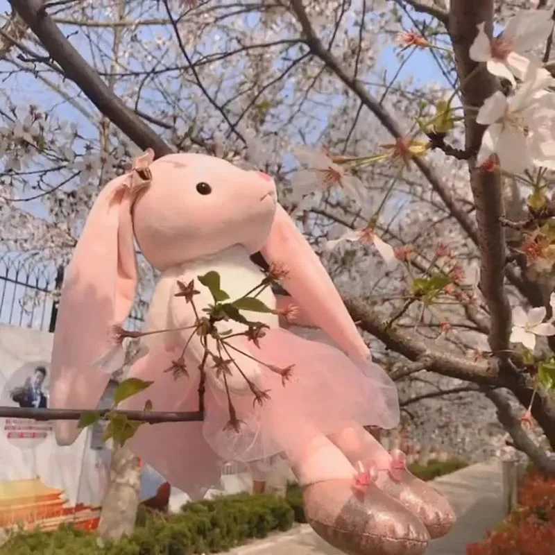 Creative Ballet Cute Soft Cute Long Eared Rabbit Plush Toy Soothing Sleeping Doll Giving Girls Holiday Gifts C251107