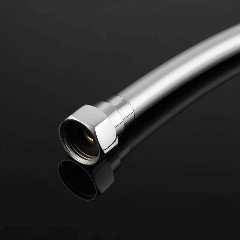 PVC High Pressure Silver Smooth Shower Hose for Bath Handheld ible 360 Rotation Water Y251107