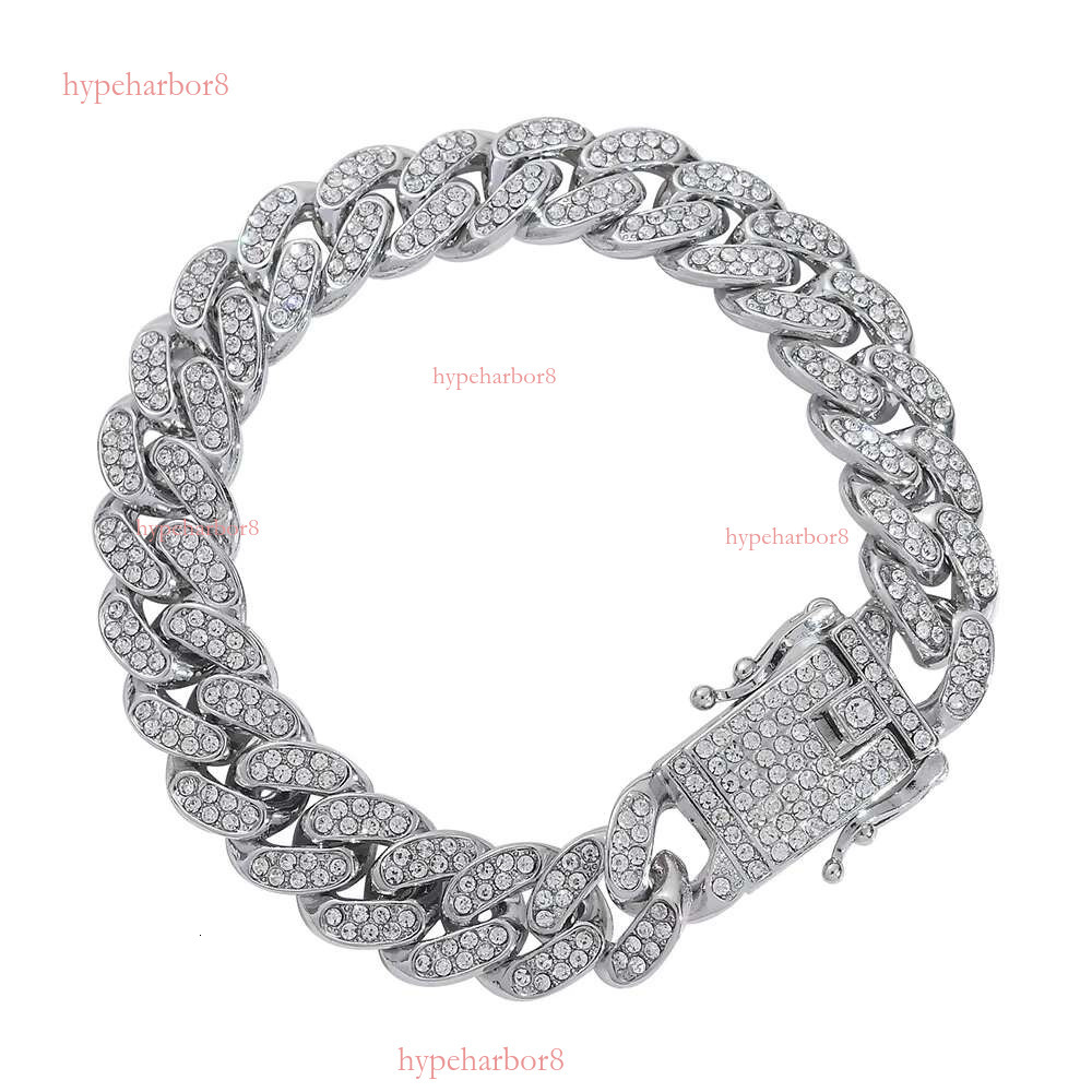Men's Personalized Hip Hop Necklace Bracelet Full Punk Cuban Chain Jewelry DMLA-039