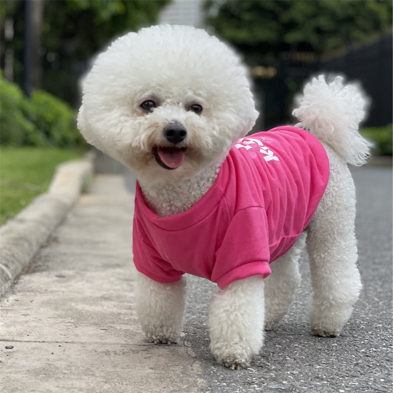 Pet Summer Clothes Cat Dog Cotton Letters Print Pet Dog Clothes Vest T-shirt