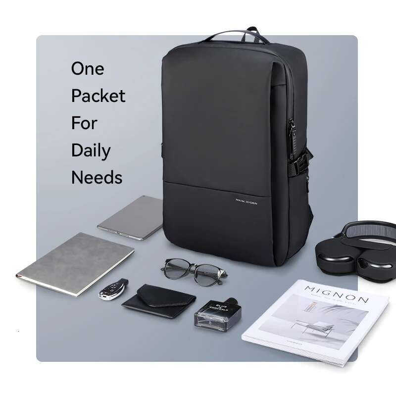 Markryden Business Laptop Daily Working Oxford Men Black Shoulder Bag Large Backpack