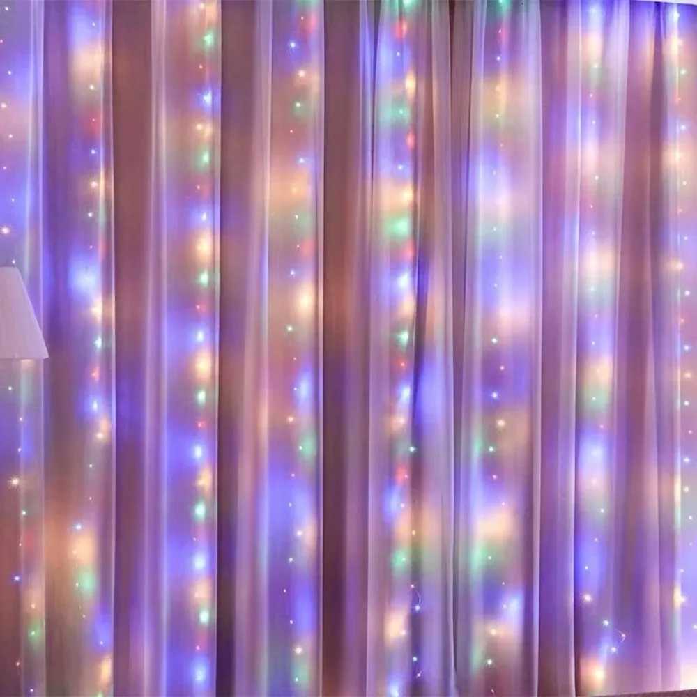 USB Curtain String Lights 8 Modes Fairy Light Christmas Halloween Garland Holiday Led Light Wedding Party Home Bedroom Decor W251107
