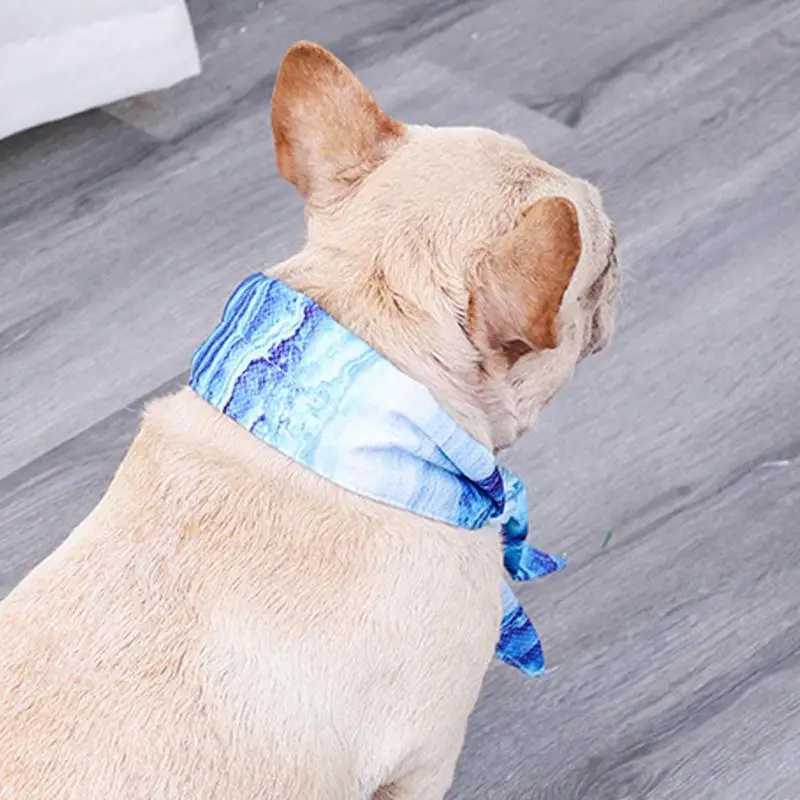 High Quality Cool bandage for dogs instant cooling pet bandage breathable summer ice scarf collar for small medium and large dogs T250407