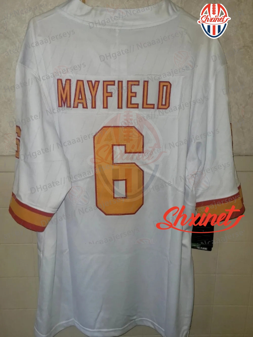 6 Baker Mayfield 2025 Football Jerseys 13 Mike Evans 12 Brady 7 Bucky Irving David Reddick Chris Godwin Jr. 2 Emeka Egbuka Vita Vea McLellan Alstott C