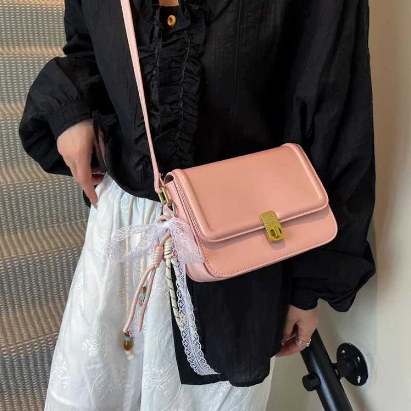 Shoulder Bag Crossbody Bag Retro Foreign Style Womens Bag Small Square Bag Versatile Niche Design Texture 2025 New ModelW251107