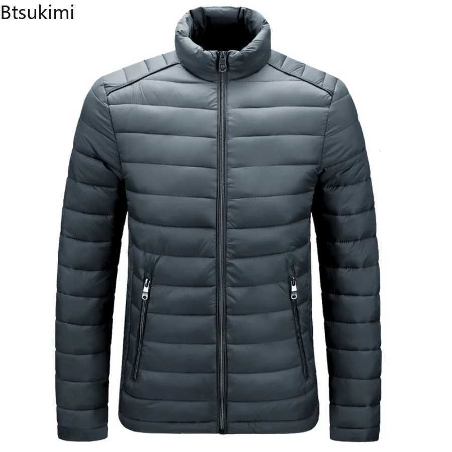 New 2025 Mens Parkas Fashion Autumn Winter Warm Stand Collar Jackets Parkas Coats Casual Windproof Parka Slim Outwear for MenT251107