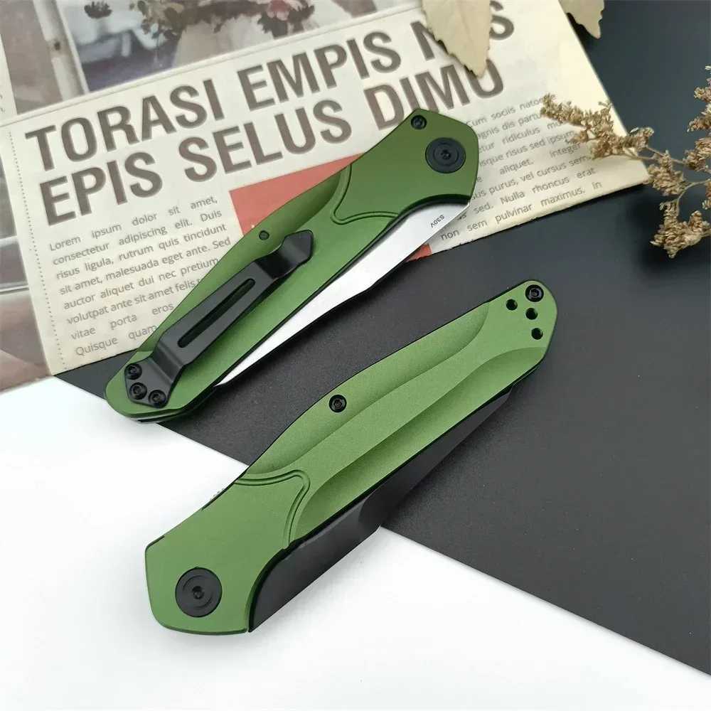 Everyday Carry BM 940 Pocket Folding Knife EDC D2 Blade Green Aluminum Alloy Handle Survival Camping Hunting Flipper KnivesZ250403