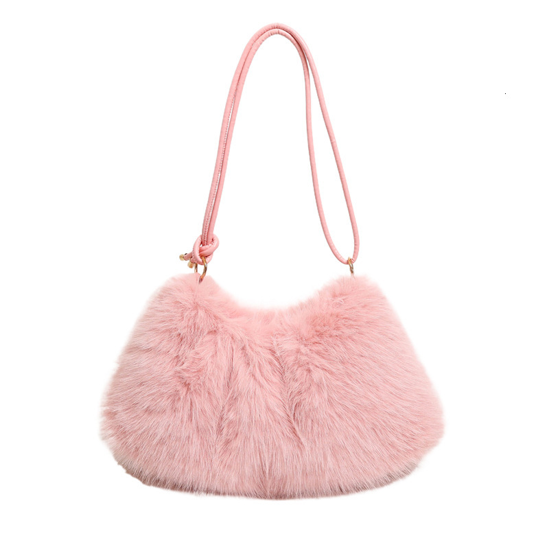 2025S Designer Women S Bag Handheld Plush Autumn Winter New Internet Celebrity Small Fresh Texture Hairy Versatile Tote Women S Bag
