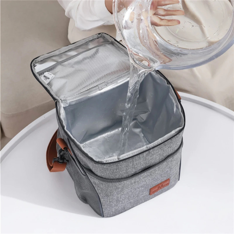 10L thermal protection refrigerant bag waterproof foil picnic office student portable camping lunch dinner ice box 250401