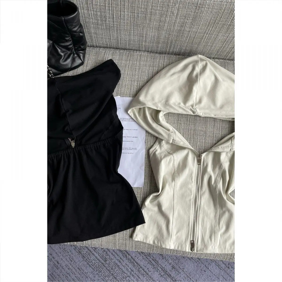 Hoodie Y2k Winter Womens Retro 90s Ultra Thin Street Clothing Hip Hop Sportswear Gothic Casual Punk Sexy Girl 250403