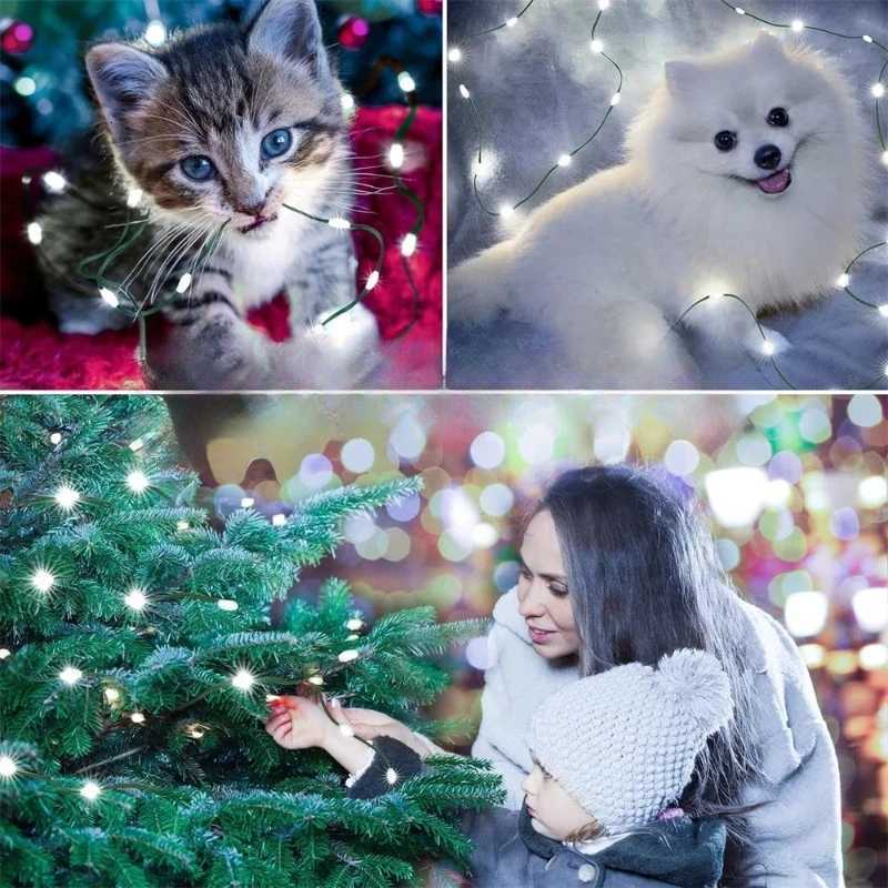1000LED Fairy String Lights Christmas Garland Outdoor Decor Lights Waterproof with Remote for Tree Street Wedding Party W251107