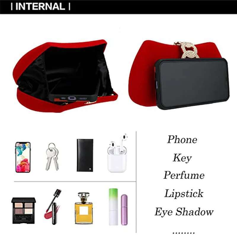 YYW Red Moon Clutch Design Women Clutches Dias Golden Veet Evening Party Wedding Handbags Purse Shoulder Bags