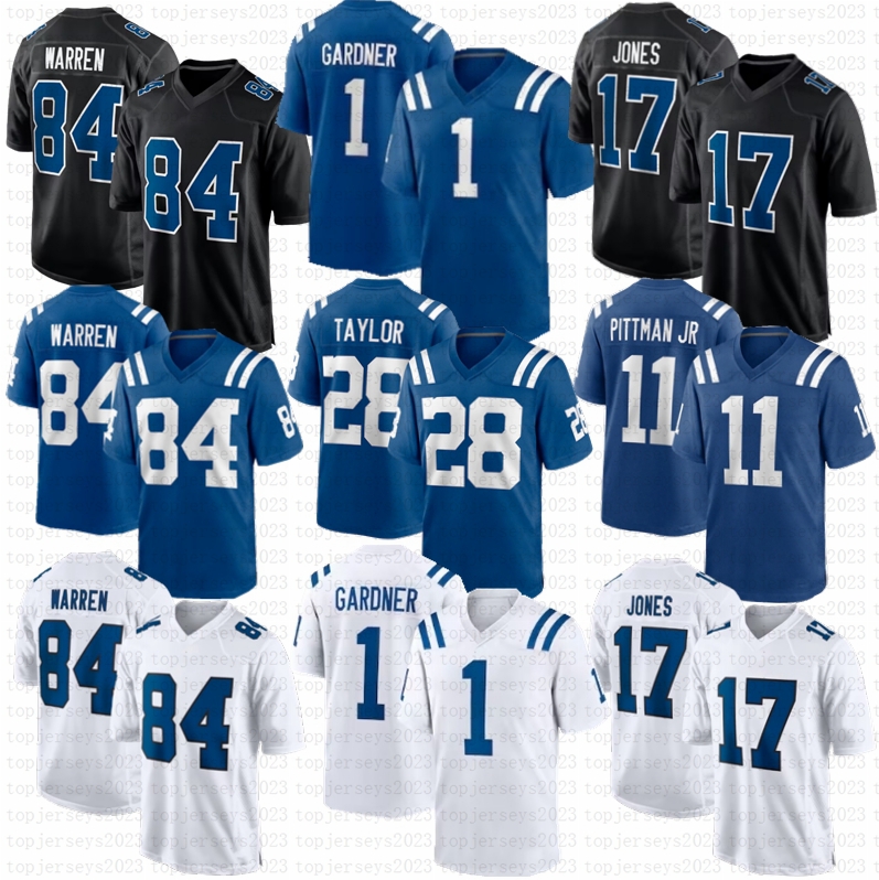 1 Ahmad Sauce Gardner Tyler Warren Daniel Jones Jonathan Taylor Football Jerseys Quenton Nelson Peyton Manning Alec Pierce Michael Pittman Jr Anthony Richardson