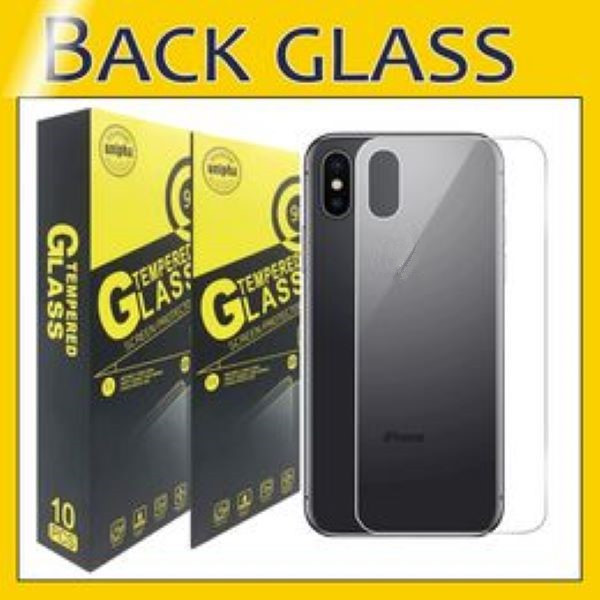 Anti-shatter Back Tempered Glass Back Screen Protector For iPhone 16 15 14 13 12 Mini 11 Pro X Xr Xs Max 8 7 6S Plus 2.5D Film With Retail Package