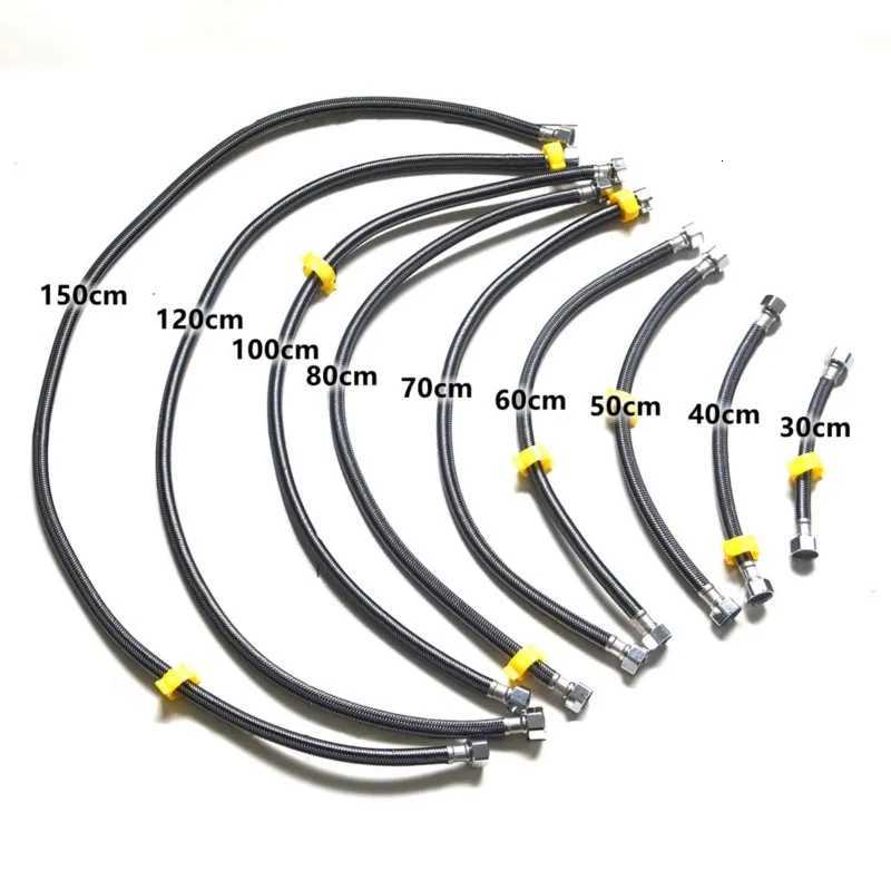 Stainless Steel Hot And Cold High Pressure Explosion-Proof Braided Hose Water Pipe Kitchen Bathro Faucet Water Heater Toilet Y251107