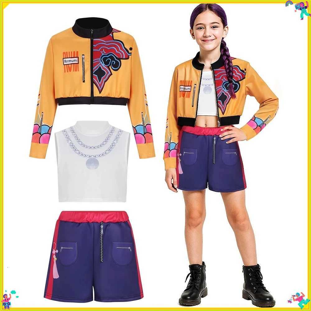 Halloween CHIldren Zoey Mira Rumi Cosplay Costume Carnival K-Pop Hunters girl Group Idol Role Play Dress Up K251107