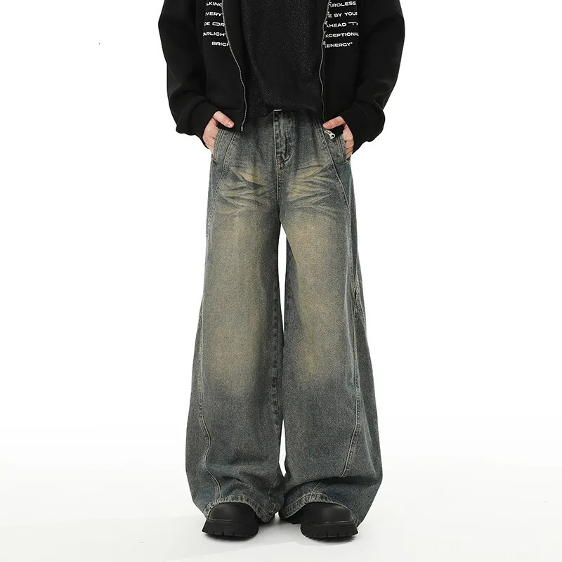Jeans casual bags mens jeans mens jeans mens pants Y2k streetwear denim shorts mens Trouser clothing Flared mens goods 250403