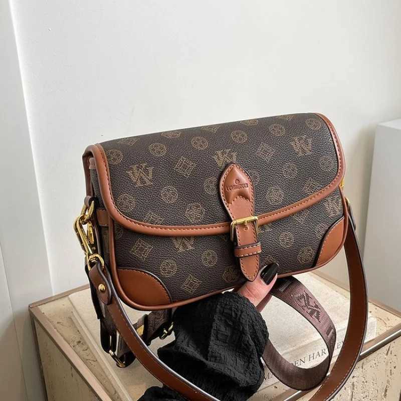 High-End Luxury Brand Leather Ladies Handbag Famous Designer Fashionable Elegant Vintage Daily BagW251106