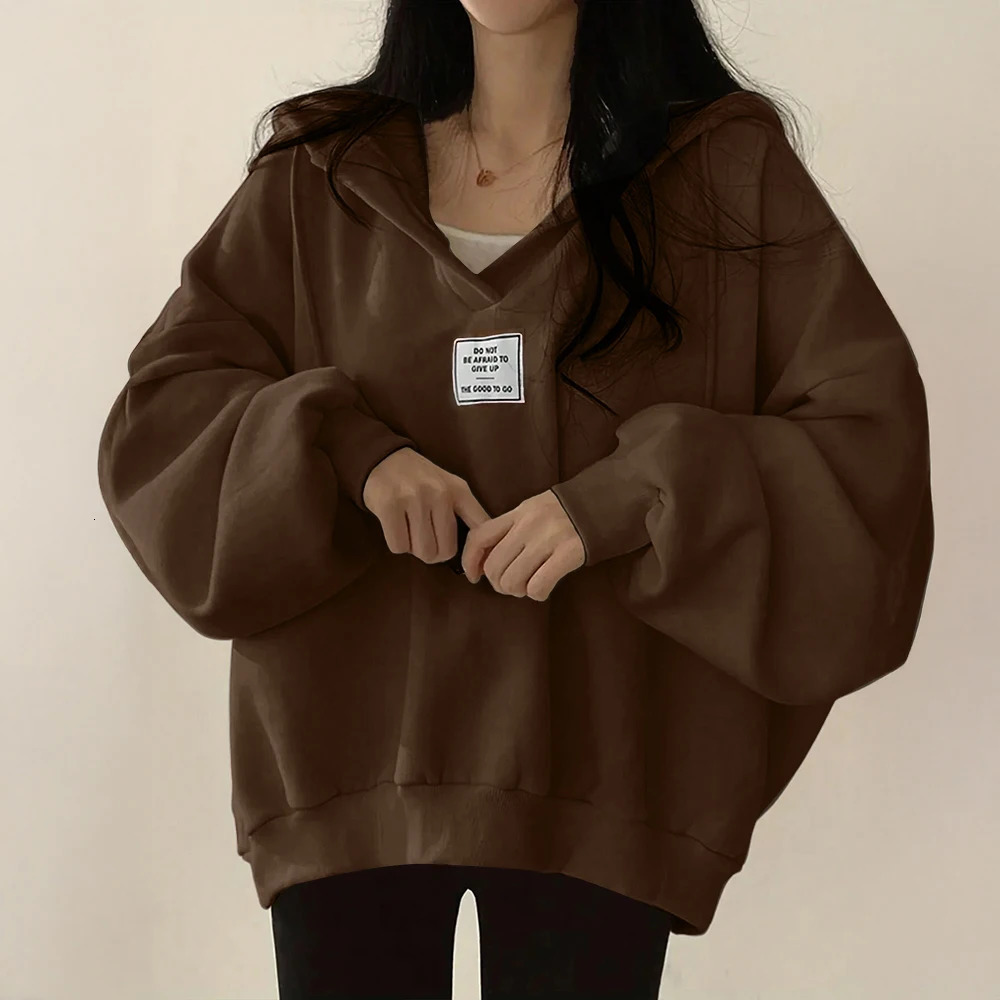 Mia Muse Womens Sweatshirt Autumn Winter Korean Application Long Sleeve Hoodie 250403