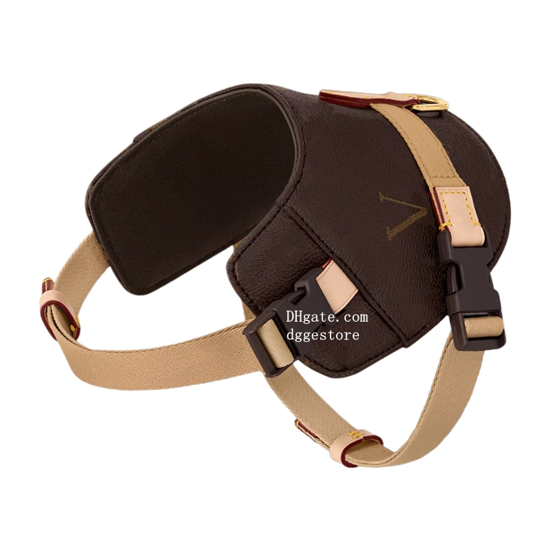 free shipping Designer Dog Harness, No-Pull Pet Vest with ic Letter Pattern, No Choke, Adjustable, Easy Walking and Training for Small, Medium Dogs Br