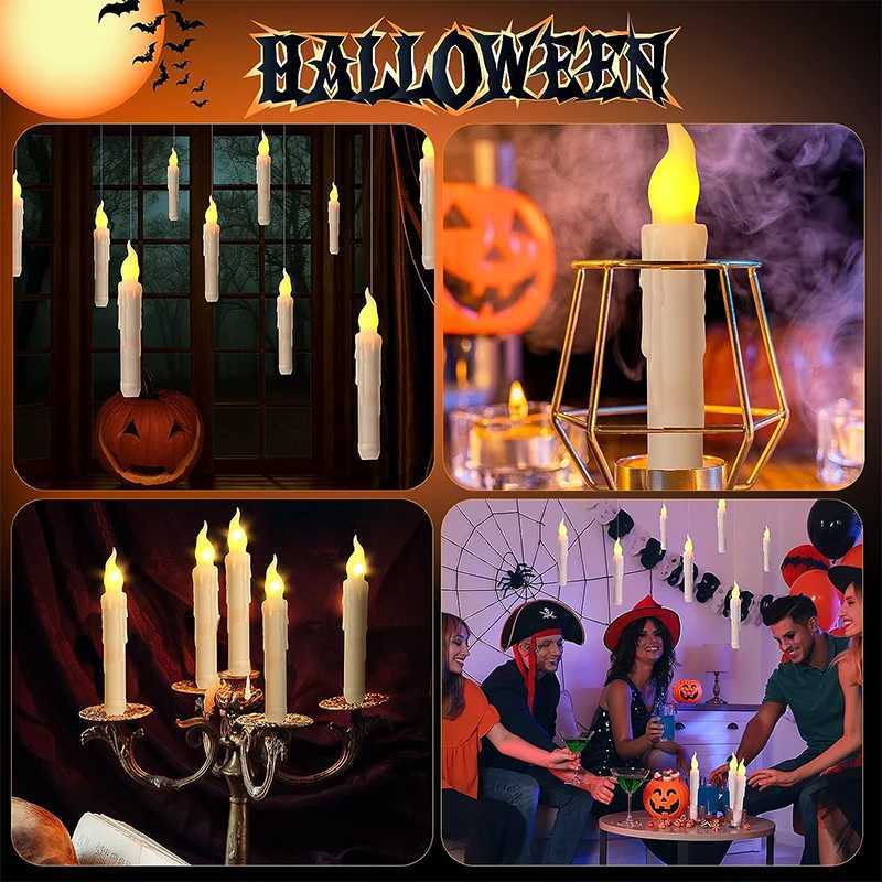 Christmas LED Flameless Candles Remote Control Floating Candles for Party Church Christmas Halloween Decoration W251107