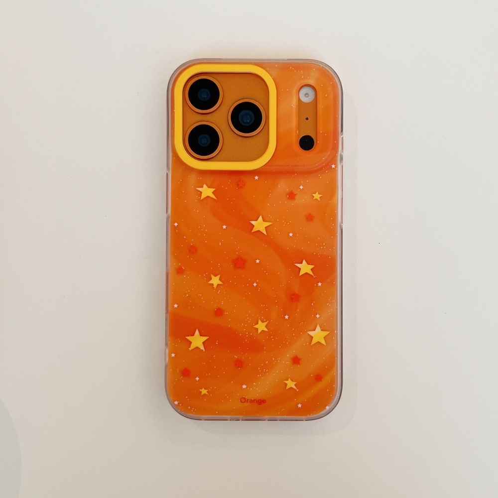 Rendered Star Cartoon Phone Case Compatible with iPhone 17Pro Max Simple Protection iPhone 16/15 Pro Personalized